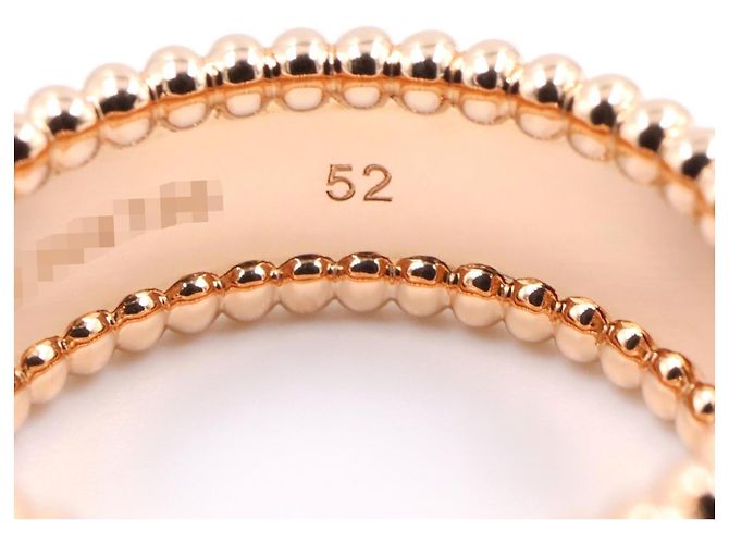 Anello Perlee Signature Van Cleef & Arpels in Oro Rosa 18K - vista 5