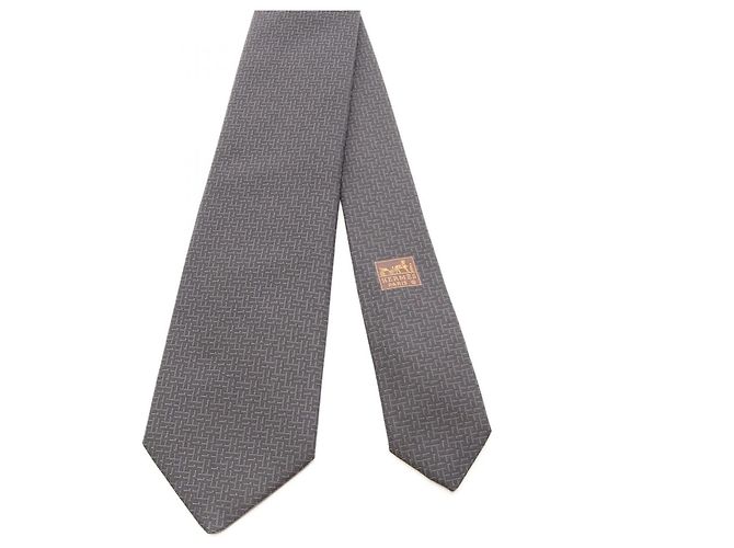 Hermès Hermes Black Silk Cravat - view 2