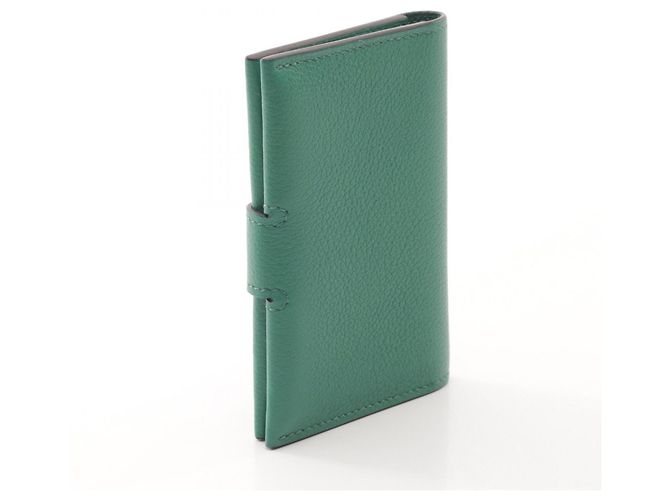 Hermès Tarjetero Hermes R.M.S Vert Vertigo Jaune Naple - vista 2