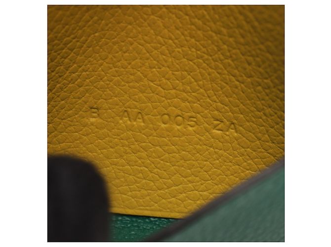 Hermès Tarjetero Hermes R.M.S Vert Vertigo Jaune Naple - vista 5
