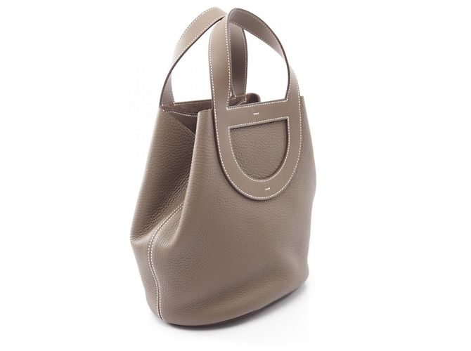 Hermès Borsa Hermes In the Loop 23 in Etoupe Gray - vista 2