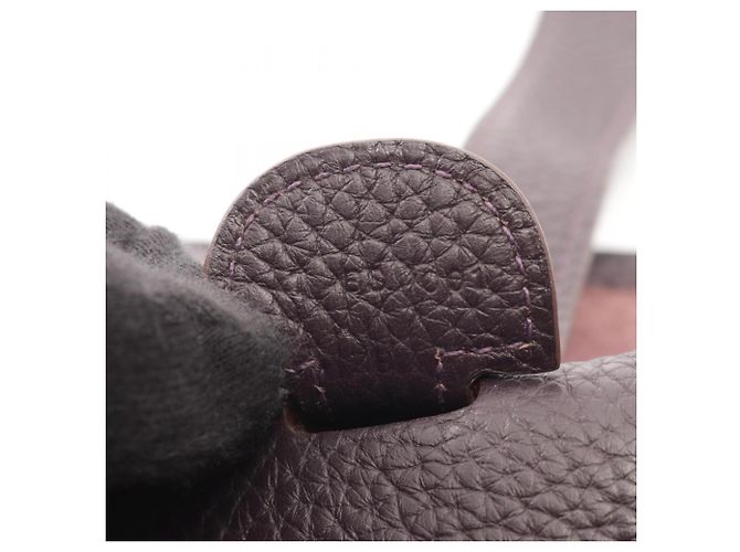 Hermès Borsa a tracolla Hermes Evelyne 3 Trois GM Raisin - vista 5