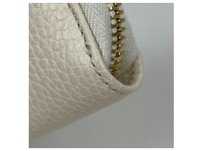 Cartera bi-fold Gucci de piel blanca - vista 3