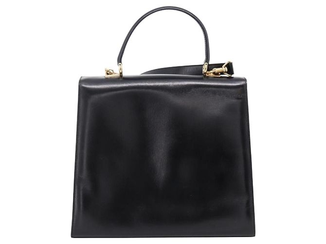 Gucci Vintage Lady Lock Top Handle Leather Medium - vue 2