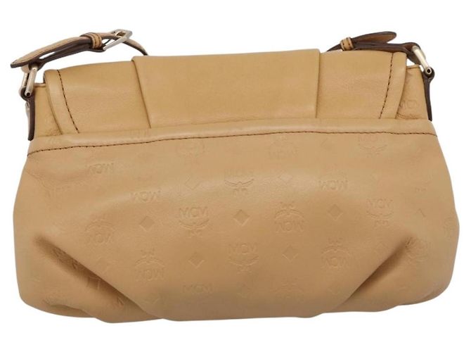 MCM Visetos Leder Handtasche Beige - Ansicht 2