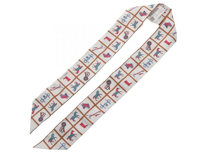 Hermès Hermes Twilly Couvertures et Tenues de Jour Ribbon Scarf - vista 2