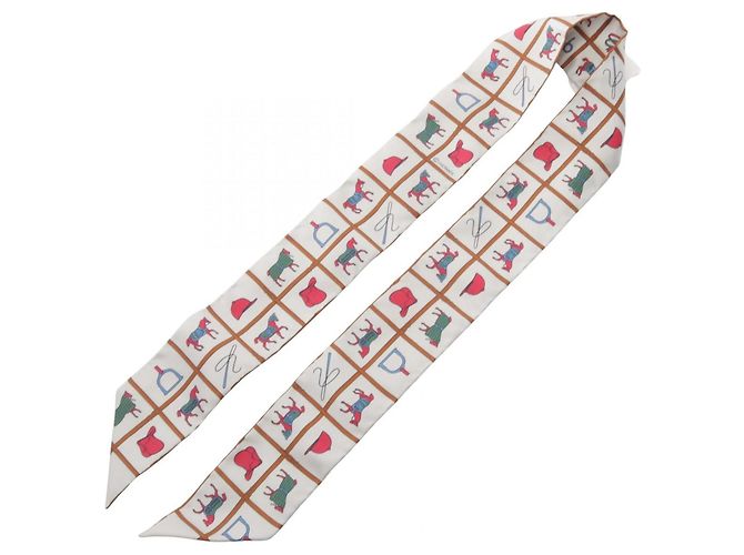 Hermès Hermes Twilly Couvertures et Tenues de Jour Ribbon Scarf - vista 3