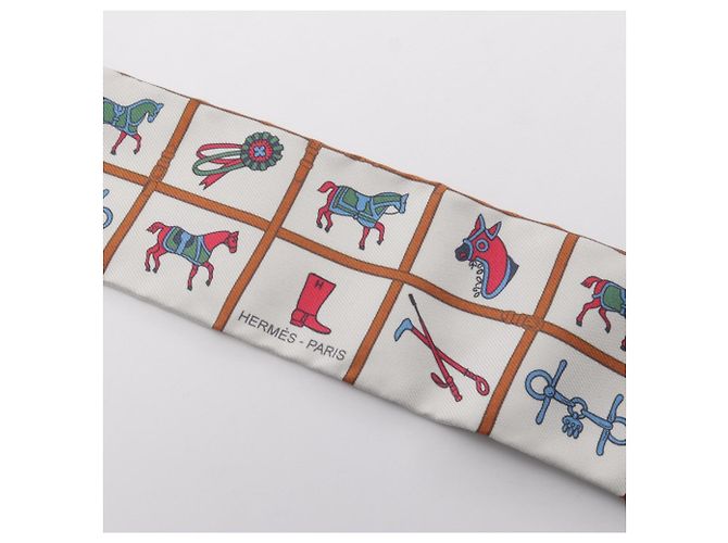 Hermès Hermes Twilly Couvertures et Tenues de Jour Ribbon Scarf - vista 6