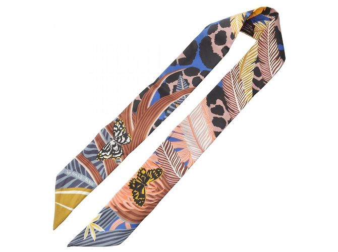 Hermès Twilly Jaguar Quetzal Ribbon Scarf - vista 2