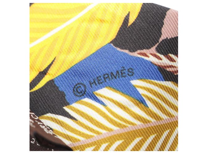 Hermès Twilly Jaguar Quetzal Ribbon Scarf - vista 4