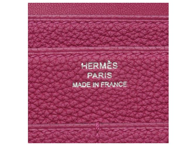 Hermès Cartera larga Hermes Dogon Duo en Rose Purple - vista 4