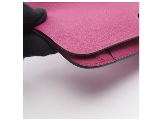 Hermès Cartera larga Hermes Dogon Duo en Rose Purple - vista 7
