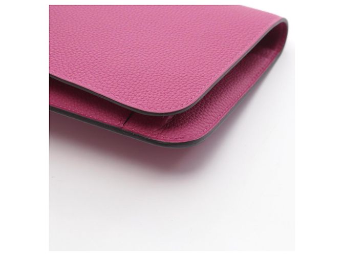 Hermès Cartera larga Hermes Dogon Duo en Rose Purple - vista 8