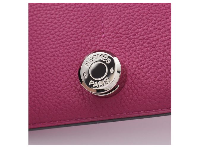 Hermès Cartera larga Hermes Dogon Duo en Rose Purple - vista 9