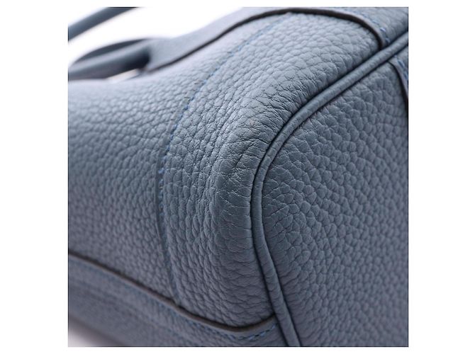 Hermès Borsa Hermes Neo Garden 23 in pelle blu - vista 6
