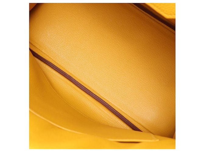 Hermès Borsa Hermes Birkin 30 Jaune Ambre - vista 11