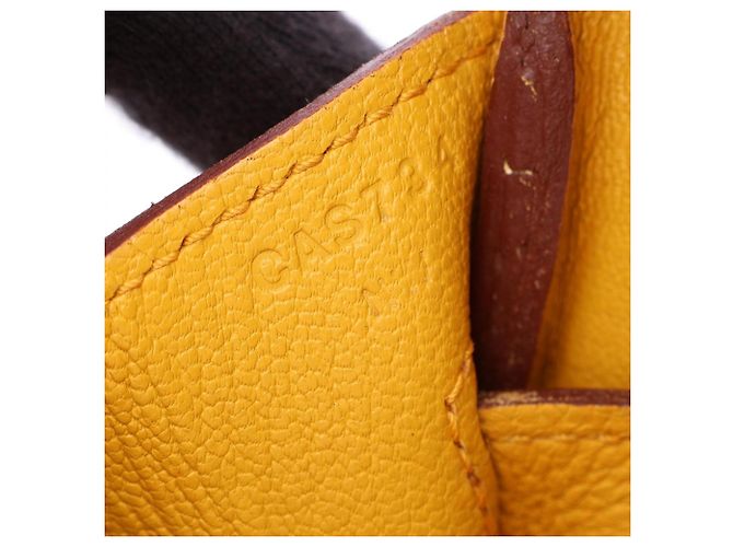 Hermès Borsa Hermes Birkin 30 Jaune Ambre - vista 5