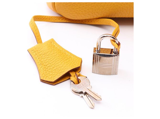 Hermès Borsa Hermes Birkin 30 Jaune Ambre - vista 6