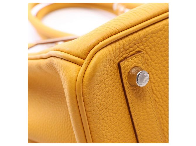 Hermès Borsa Hermes Birkin 30 Jaune Ambre - vista 7