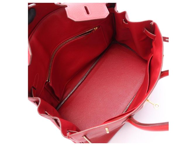 Hermès Borsa Hermes Birkin 35 in Rouge Vif - vista 3