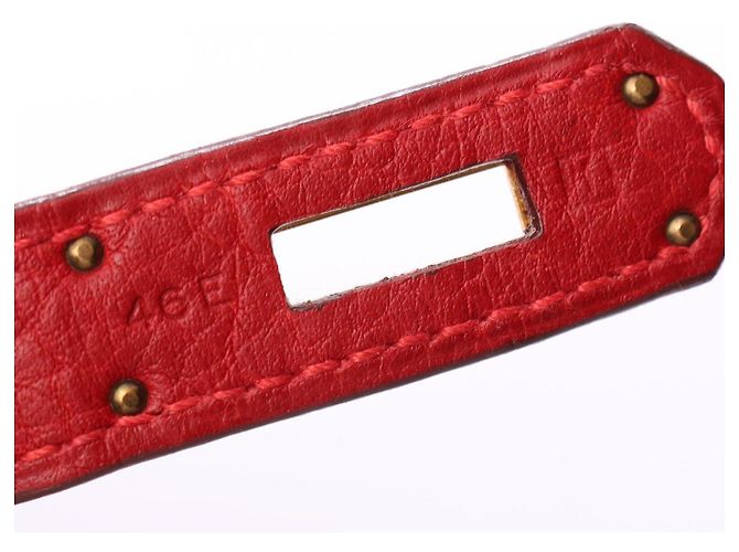 Hermès Borsa Hermes Birkin 35 in Rouge Vif - vista 5