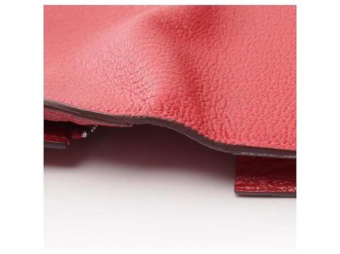Béarn Hermès Cartera larga bi-fold Hermes Bearn Soufflet Rouge Casaque - vista 7