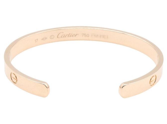 Bracciale Cartier Open Love Charm in oro rosa 18K - vista 2