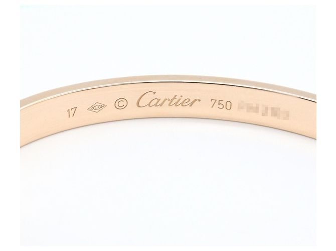 Bracciale Cartier Open Love Charm in oro rosa 18K - vista 3