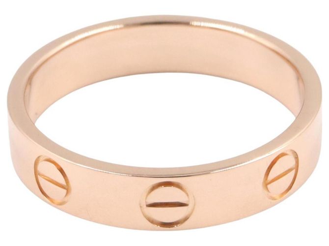 Anello Mini Love Cartier in oro rosa 18K - vista 2