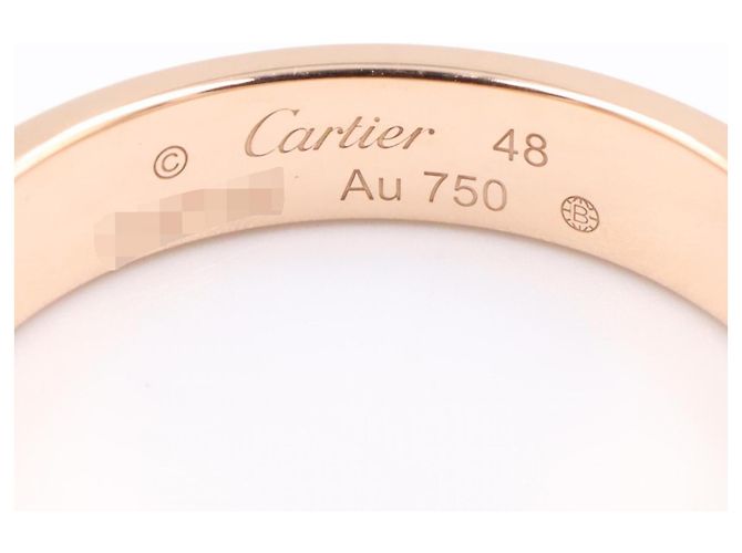 Anello Mini Love Cartier in oro rosa 18K - vista 3