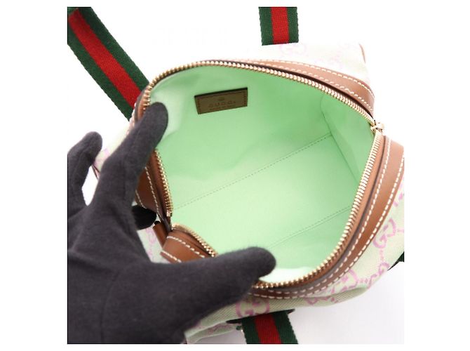 Borsa a mano 2-Way Gucci GG Canvas Sherry Line - vista 3