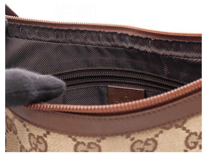 Borsa a tracolla Gucci in tela GG e pelle - vista 5
