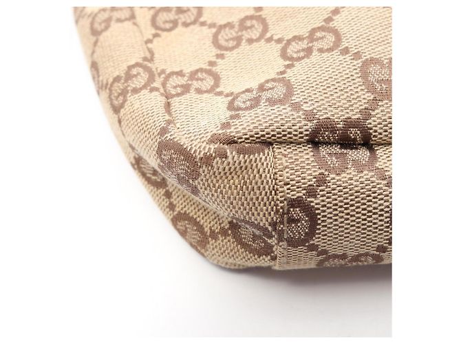 Borsa a tracolla Gucci in tela GG e pelle - vista 7
