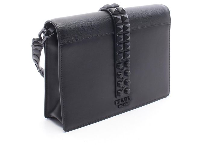 Borsa a tracolla Prada City Calf + Safe Electra Studded - vista 2