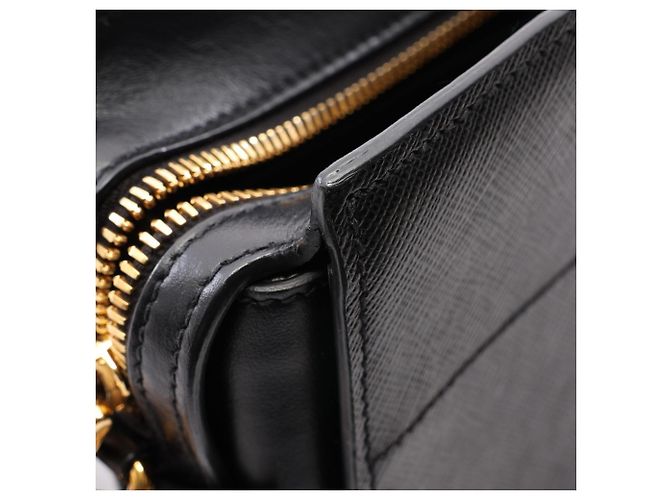 Borsa a spalla Prada in vitello Saffiano Soft - vista 6