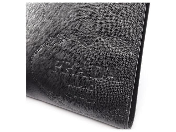 Borsa a pochette da viaggio Prada Saffiano - vista 8