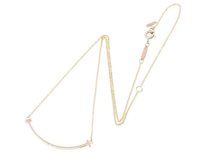 Autre Marque Collana Tiffany & Co. T Smile Small in oro rosa 18K - vista 2