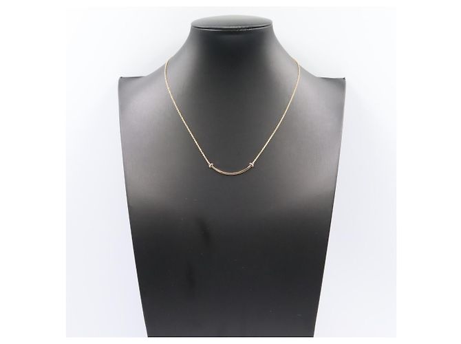 Autre Marque Collana Tiffany & Co. T Smile Small in oro rosa 18K - vista 6