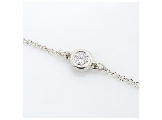 Autre Marque Bracciale Tiffany & Co. By The Yard in acquamarina e diamanti - vista 7