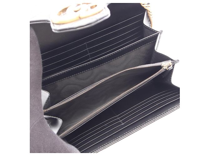 Borsa a tracolla Gucci GG Marmont in pelle nera - vista 3