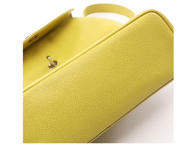 Zaino/Borsa Chanel Coco Mark in Yellow - vista 11