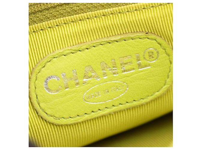 Zaino/Borsa Chanel Coco Mark in Yellow - vista 4