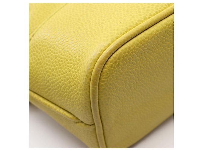 Zaino/Borsa Chanel Coco Mark in Yellow - vista 7