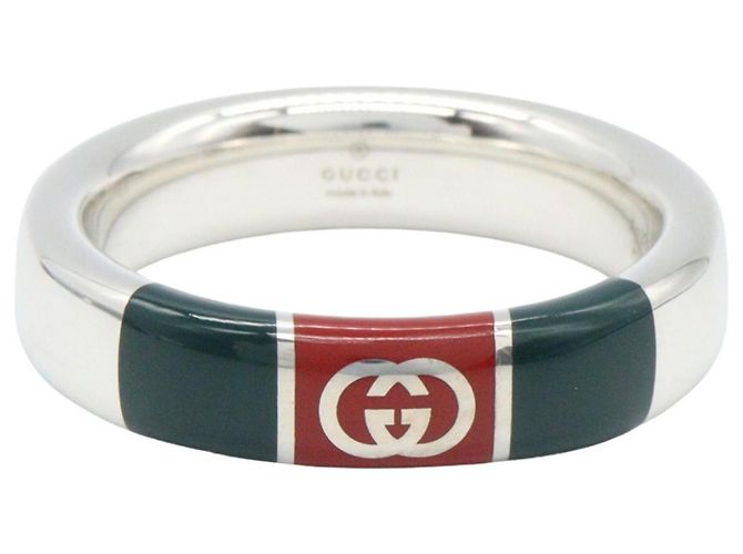 Anello Gucci Web Stripe in argento sterling - vista 2