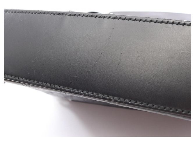 Borsa a tracolla Gucci Guccissima in pelle nera - vista 9