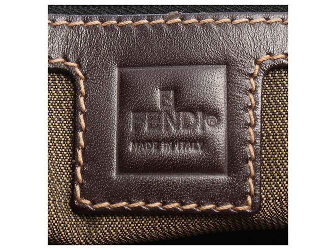 Borsa Tote Fendi Zucca Marrone Pelle e Tela - vista 4