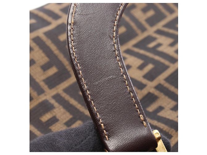 Borsa Tote Fendi Zucca Marrone Pelle e Tela - vista 6