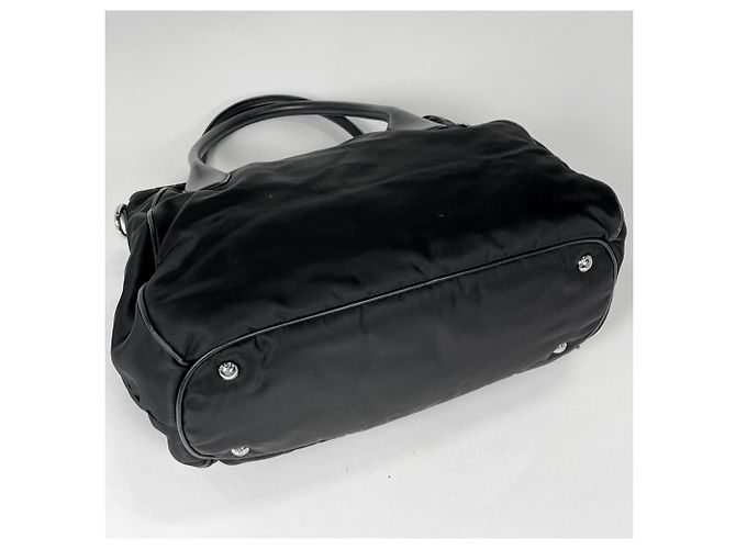 Prada Nylon Leder 2-Way Tote Bag - Ansicht 2