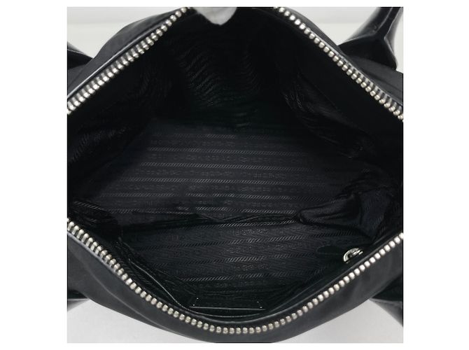 Prada Nylon Leder 2-Way Tote Bag - Ansicht 6