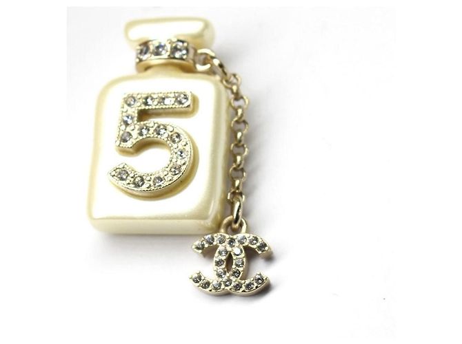 Chanel Broche de Frasco N°5 Perla y Estras - vista 2